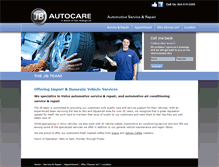 Tablet Screenshot of jbautocare.com